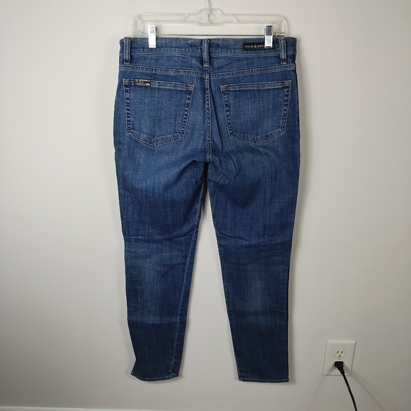 Rock & Republic Berlin Tuxedo Stripe Denim Jeans Size 12M - Picture 2 of 9